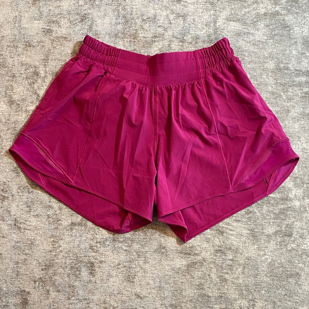 Lululemon Athletica Magenta Athletic Shorts size 4 {1103}